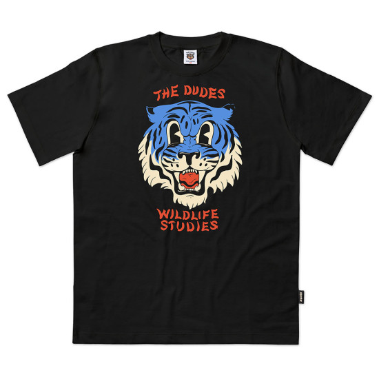 The Dudes Ανδρική κοντομάνικη μπλούζα Big Solo Tiger Blue Classic T-Shirt